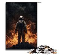 Rompecabezas para Adultos de 1000 Piezas diseño de Astronauta y catástrofe decoración de Escritorio 75 x 50 cm.