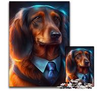 Rompecabezas para Adultos de 1000 Piezas, diseño de Boss Doberman, Juego Interactivo Familiar, desafío Mental, Juguete Educativo de 50x75cm/19,68x29,52 Pulgadas.