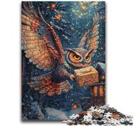Rompecabezas para Adultos de 1000 Piezas, diseño de búho Mensajero, Juguetes educativos, antiestrés, Apto para decoración de Escritorio, 26x38cm
