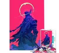 Rompecabezas para Adultos de 1000 Piezas diseño de Caballero Guerrero de fantasía ilustración Minimalista de Ciencia ficción Juguete Intelectual Juegos relajantes Carrera Manual Excelentes Regalos