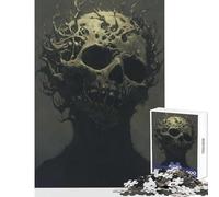 Rompecabezas para Adultos de 1000 Piezas diseño de Calavera retorcida Ideal para Decorar la Pared Amigo Secreto Ideal para Juegos educativos Ejercicios cerebrales 38x52cm