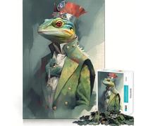 Rompecabezas para Adultos de 1000 Piezas,diseño de camaleón,Corte Premium,Juguete Inteligente para el Cerebro,diversión sin Preocupaciones, (38x52cm)