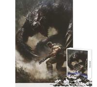 Rompecabezas para Adultos de 1000 Piezas diseño de Cazador de Bestias Juguetes antiestrés Regalos de cumpleaños Juegos educativos descompresión Intelectual tamaño 38x26cm