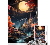 Rompecabezas para Adultos de 1000 Piezas diseño de Cerezo japonés decoración del hogar Juguetes Regalos de Amigo Secreto Juegos de relajación desafiantes para completar tamaño 38x52cm
