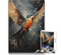 Rompecabezas para Adultos de 1000 Piezas, diseño de colibrí, con Forma de tormenta, para Disfrutar de una Actividad Tranquila y de Ocio, con Bordes precisos de Primera Calidad, tamaño 38x52cm