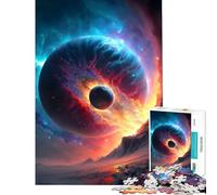 Rompecabezas para Adultos de 1000 Piezas diseño de colisión Espacial Juego Relajante Juguete Educativo y desafiante Regalo de cumpleaños Corte de precisión (tamaño 38x26cm)