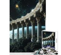 Rompecabezas para Adultos de 1000 Piezas diseño de columnata Espacial Juguetes para Decorar el hogar Regalos para Amigos Secretos Juego de ingenio Cada Pieza es única (tamaño 38x52cm)
