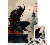 Rompecabezas para Adultos de 1000 Piezas diseño de Cyberpunk Ninja Assassin en un Entorno Urbano Juguetes de Bricolaje Regalos de Amigo Secreto Juego de ingenio Interesante reducción del estrés