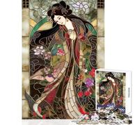Rompecabezas para Adultos de 1000 Piezas diseño de Diosa Japonesa Novea Juego Imposible Juguetes educativos antiestrés Que mejoran el Amor Entre Parejas (38x26cm)