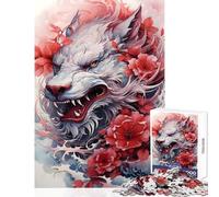 Rompecabezas para Adultos de 1000 Piezas diseño de dragón Sakura Juguetes Chinos para Decorar el hogar Regalos de cumpleaños Juego de ingenio Entrena tu Cerebro y Tus Manos tamaño 38x26cm