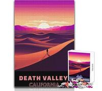 Rompecabezas para Adultos de 1000 Piezas, diseño de Dunas del Valle de la Muerte y Atardecer, Juguetes educativos, Juegos de ensamblaje, Obras de Arte, Regalo, tamaño 38x52cm