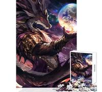 Rompecabezas para Adultos de 1000 Piezas diseño de Galaxia dragón Anime antiestrés Juguetes educativos Regalos de cumpleaños descompresión Intelectual tamaño 38x52cm