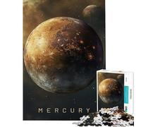 Rompecabezas para Adultos de 1000 Piezas diseño de Galaxia y Planeta Mercurio Ideal para decoración de Pared Mujeres (50x75cm)
