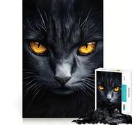 Rompecabezas para Adultos de 1000 Piezas,diseño de Gato,Mirada poderosa,Ajuste, lógica artística,Juguete Divertido,Tiempo de Descanso,Juego,Regalo de cumpleaños,pasatiempo (50x75cm)