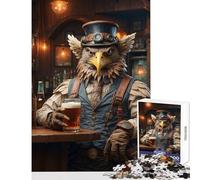 Rompecabezas para Adultos de 1000 Piezas diseño de Grifo de Cerveza Steampunk Juguete Educativo Regalos geniales Juegos educativos interacción Entre Padres e Hijos tamaño 38x26cm