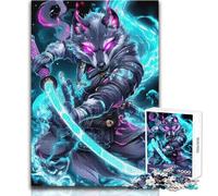 Rompecabezas para Adultos de 1000 Piezas, diseño de Guerrero samurái Lobo, Educativo (tamaño 50x75cm)