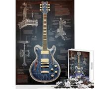 Rompecabezas para Adultos de 1000 Piezas diseño de Guitarra eléctrica anatomía decoración del hogar Juguetes Regalo Divertido Juego Educativo descompresión Intelectual tamaño 38x26cm