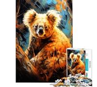 Rompecabezas para Adultos de 1000 Piezas diseño de Koala majestuoso Ideal para Adolescentes y para Toda la Familia Requiere Corte de precisión y es un Reto completarlo (tamaño 38x52cm)