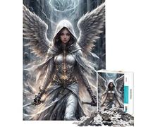 Rompecabezas para Adultos de 1000 Piezas diseño de la Princesa Arcángel Juguetes de Bricolaje Corte de precisión cumpleaños y Navidad (tamaño 38x26cm)