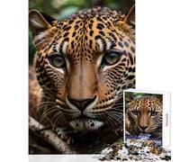 Rompecabezas para Adultos de 1000 Piezas diseño de Leopardo Enojado Juego Educativo difícil y desafiante tamaño 38x26cm
