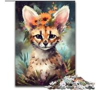 Rompecabezas para Adultos de 1000 Piezas,diseño de Lince bebé de Colores,Hecho de cartón,un desafiante Rompecabezas para Adolescentes,Juego Interactivo Divertido para Toda la Familia,1000 Piezas
