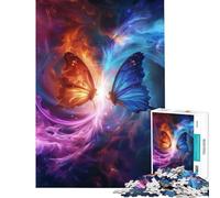 Rompecabezas para Adultos de 1000 Piezas diseño de Mariposa Espacial Juego de ingenio Juguetes educativos Regalo de cumpleaños para Mujeres (tamaño 38x52cm)