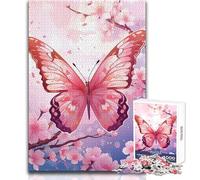 Rompecabezas para Adultos de 1000 Piezas, diseño de Mariposa monarca, Ideal para Relajarse y Disfrutar del Tiempo Libre, Corte preciso, Juguete Artesanal, tamaño 50x75cm