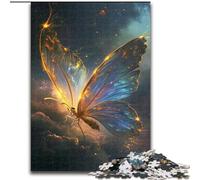 Rompecabezas para Adultos de 1000 Piezas, diseño de Mariposas, Ciencia ficción, mágico, decoración DIY, desafío Mental, para Adultos, Familia, Regalo navideño (tamaño: 26x38cm)