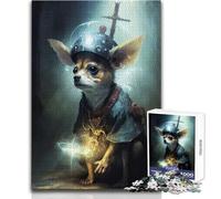 Rompecabezas para Adultos de 1000 Piezas, diseño de Monje Chihuahua, un pasatiempo Tranquilo y satisfactorio, Juguete de Corte de precisión Entrelazado, tamaño 50x75cm