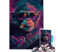 Rompecabezas para Adultos de 1000 Piezas diseño de Mono Azul Ideal para Pasar el Tiempo en casa Durante Las Vacaciones como Regalo de cumpleaños Navidad o un Detalle único 50x75cm