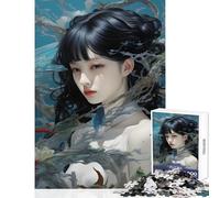 Rompecabezas para Adultos de 1000 Piezas diseño de Mujeres japonesas antiestrés Juego Educativo interacción Entre Padres e Hijos tamaño 38x26cm
