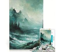 Rompecabezas para Adultos de 1000 Piezas, diseño de Naturaleza Oscura, Ideal para decoración de Pared Un Reto para completar Perfecto como Regalo para Toda la Familia 50x75cm