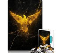 Rompecabezas para Adultos de 1000 Piezas diseño de Paloma de la Paz Dorada Ideal para aliviar el estrés Pasar el rato y Entre Padres e Hijos 75x50cm