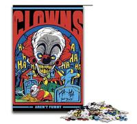 Rompecabezas para Adultos de 1000 Piezas diseño de Payaso de Terror Cada Pieza es única Juego desafiante y Divertido para Toda la Familia 75 x 50 cm