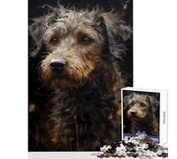 Rompecabezas para Adultos de 1000 Piezas diseño de Perro caniche Reino mágico Juguete Educativo Regalo de cumpleaños para Juegos educativos Mejora el Amor Entre Parejas tamaño 50x75cm