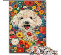 Rompecabezas para Adultos de 1000 Piezas, diseño de Perro Feliz, Ideal para Decorar, Ideal para el Cerebro, para Adultos, Familia, 50x75cm