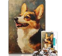 Rompecabezas para Adultos de 1000 Piezas, diseño de Perro Salchicha, un desafío difícil para aliviar el estrés Cada Pieza es única Juego Familiar desafiante y Divertido 75x50cm