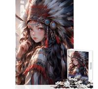 Rompecabezas para Adultos de 1000 Piezas diseño de Princesa Americana Juego Educativo difícil y desafiante tamaño 38x26cm