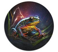 Rompecabezas para Adultos de 1000 Piezas, diseño de Rana de fantasía, Redondo, Ideal para decoración y Regalo de ingenio, 67,5 x 67,5 cm