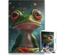 Rompecabezas para Adultos de 1000 Piezas, diseño de Rana, Ideal para contemplar, Juegos Familiares, Vacaciones en casa, Regalos, tamaño 38x52cm