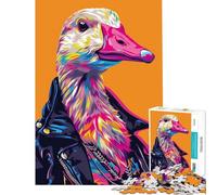 Rompecabezas para Adultos de 1000 Piezas diseño de Ranura de Ganso difícil y desafiante Regalos para Mujeres Juguetes antiestrés para Mayores de 14 años Juego 38x26cm