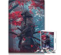 Rompecabezas para Adultos de 1000 Piezas, diseño de samurái japonés, Ideal para Aprender, (tamaño 50x75cm)