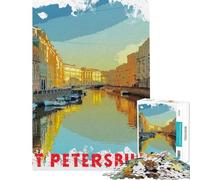 Rompecabezas para Adultos de 1000 Piezas diseño de San Petersburgo Ideal para Relajarse y aliviar el estrés Regalo para Toda la Familia (tamaño 50x75cm)