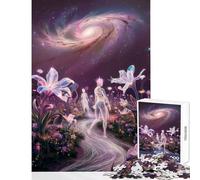 Rompecabezas para Adultos de 1000 Piezas diseño de Sendero de jardín Celestial Juguetes de Bricolaje Obra de Arte Regalo para Juego Educativo Mejora del Amor en Pareja tamaño 50x75cm