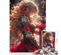Rompecabezas para Adultos de 1000 Piezas diseño de Sword Maiden Angel Ideal para Decorar el hogar Obras de Arte Regalos Juegos imposibles Cada Pieza es única Tamaño: 38x26cm