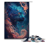 Rompecabezas para Adultos de 1000 Piezas diseño de Tigre irreal Ideal para Decorar el hogar Toda la Familia 75 x 50 cm.
