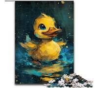 Rompecabezas para Adultos de 1000 Piezas, diseño de un Patito Amarillo, Rompecabezas difíciles para Adultos, Juegos educativos, decoración del hogar (tamaño 26x38cm)