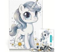 Rompecabezas para Adultos de 1000 Piezas,diseño de Unicornio bebé,Animal Adorable,Arte de Corte preciso,Juego para ejercitar la Mente,Tiempo de Juego Relajante, (38x26cm)