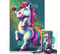 Rompecabezas para Adultos de 1000 Piezas,diseño de Unicornio bebé,Animal Adorable,Limpio,fácil de Usar,decoración,Juego para ejercitar la Mente,Juego Acogedor,Regalo de cumpleaños (38x52cm)