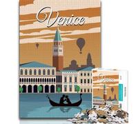 Rompecabezas para Adultos de 1000 Piezas, diseño de Venecia, Italia, Viajes, Juguetes educativos, Juegos Familiares, Juego Educativo para cumpleaños y Navidad (75x50cm)
